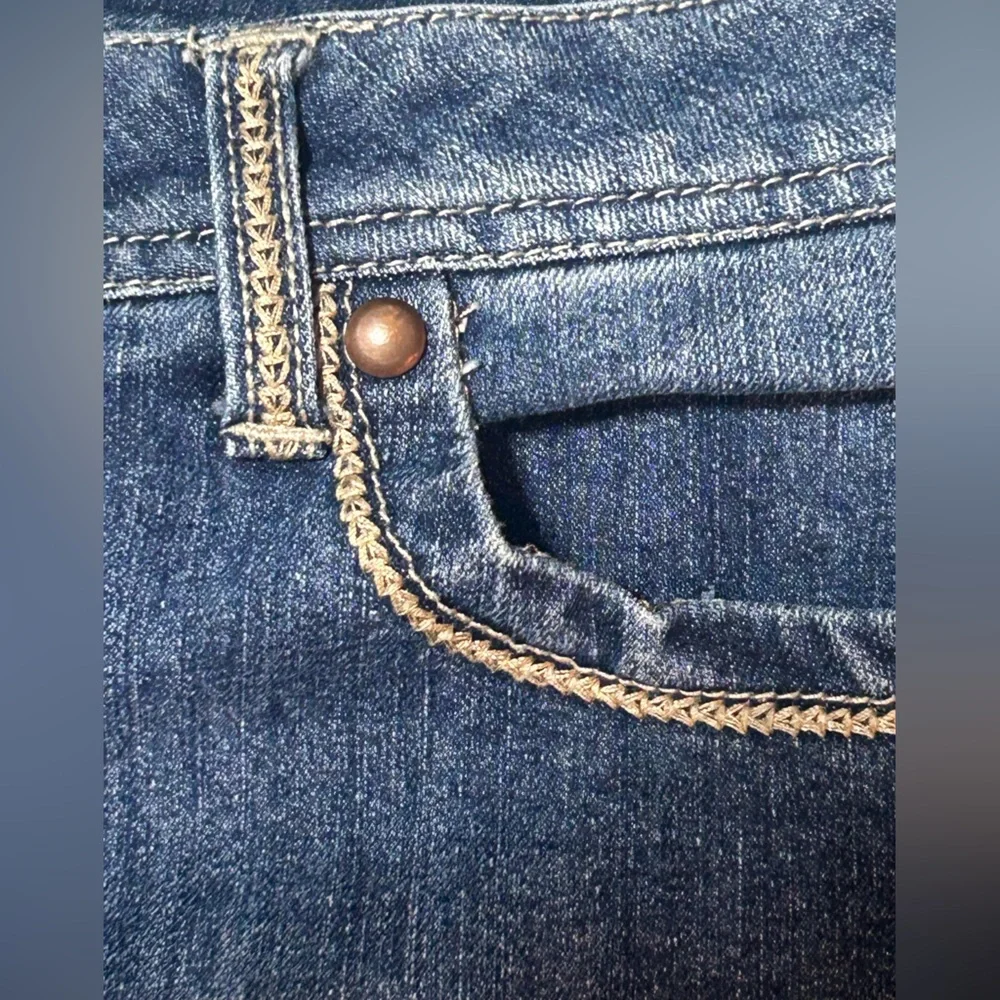 VTG Baccini Denim Shorts in Medium Blue size 12 EUC patch on back